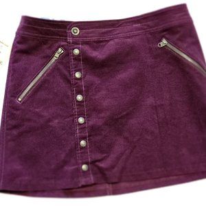 ✨ KÜHL Corduroy Mini Skirt for Women in Rich Fig ✨